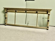 Regency Triple Plate Gilt Mirror Or Over Mantle 
