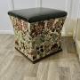 Regency Waisted Upholstered Ottoman, Window Stool