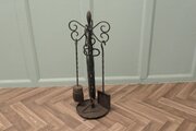 Round Wrought Iron Fireside Companion Tool Set