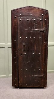 Rustic Old Oak Alcove Cupboard From France