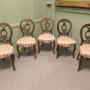 Set of 5 Victorian Balloon Back Dining Chairs 