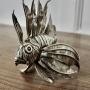 Silver Lion Fish Model Signed by  Mario Bucellati
