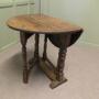 Small Georgian Oak Gate Leg Table 