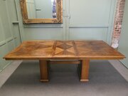 Stylish Art Deco Bur Walnut Dining Table
