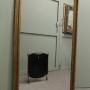 Tall French Rectangular Mirror, Aged Gilt Frame