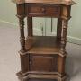 Tall French Walnut Side Cabinet