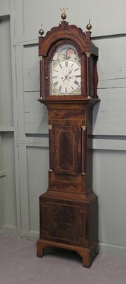 Tall Mahogany Long Case Clock By D Williams  