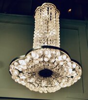 Very Large French Empire Style Art Deco Chandelier
