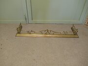 Very Pretty Victorian Art Nouveau Brass Fender