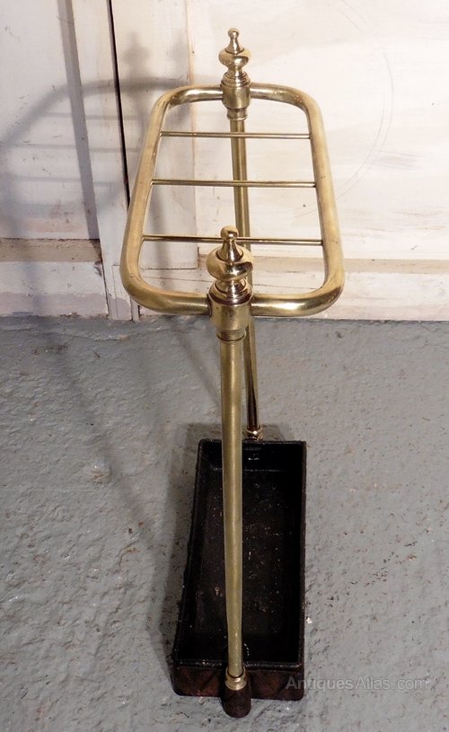Victorian Brass And Cast Iron Walking Stick Stand Antiques Atlas