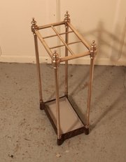Victorian Brass And Cast Iron Walking Stick Stand 