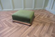 Victorian Green Velvet Foot Stool
