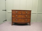 Victorian Mahogany Bow Front Chest Of Drawers