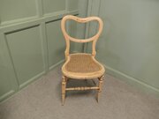 Victorian Painted Balloon Back Bedroom Chair 