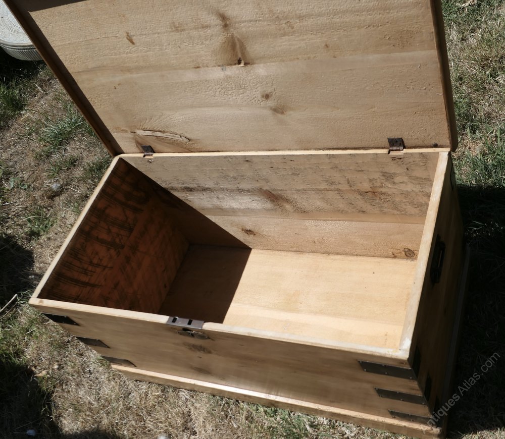 Victorian Pine Blanket Box Or Coffee Table Antiques Atlas