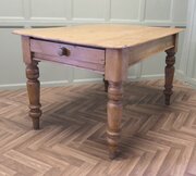 Victorian Pine Farmhouse Kitchen Table