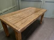 Victorian Rustic Pine Kitchen Dining Or Work Table
