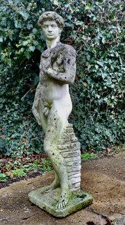 Weathered Cast Statue of Michelangelos David