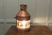 Weathered Ships Masthead Copper Navigation Light.