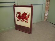 Wooden Framed Hanging Pub Sign. “Red Dragon”