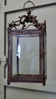 Wrought Iron French Arts And Crafts Hall Lantern