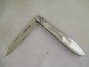 Large Fruit Knife - Silver/MoP - Sheffield 1893