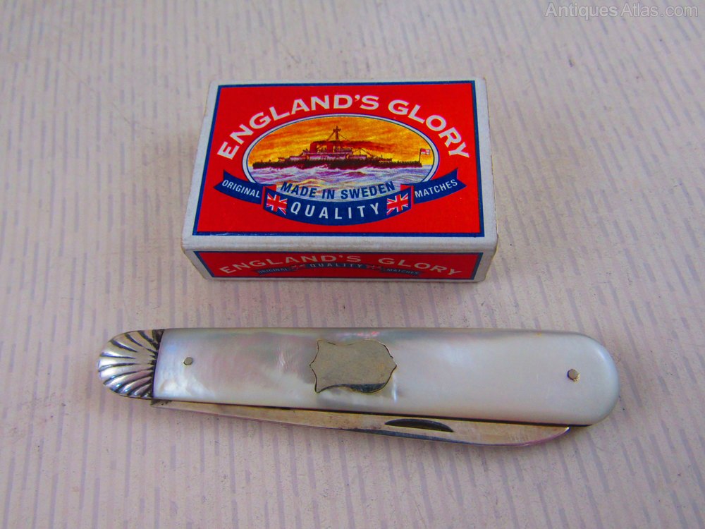 Antiques Atlas Large Silver Bladed Fruit Knife Sheffield 1913