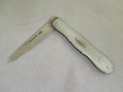 Medium Fruit Knife  Silver/M O P  Birmingham 1869