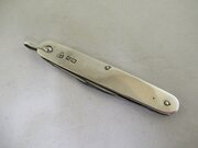 Pocket Knife-Sterling Silver-H`mark Sheffield 1914
