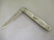 Silver/M Of Pearl - FRUIT KNIFE - Sheffield 1909