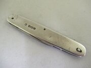 Solid Silver-Battered 2 Blade Pen Knife-S. 1946 