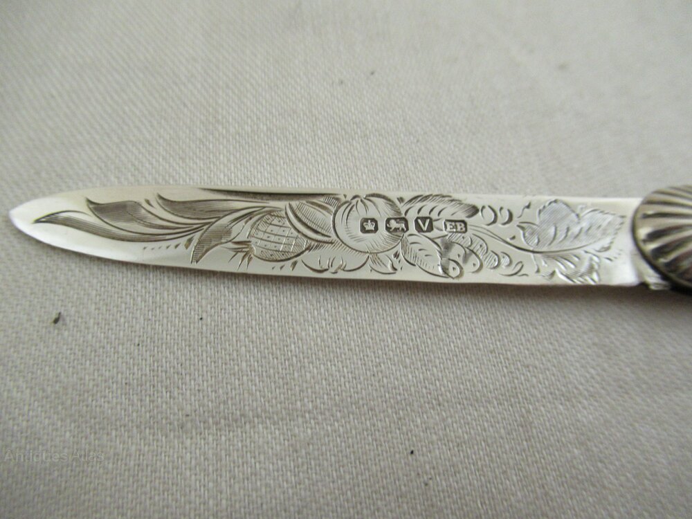 Antiques Atlas Victorian Fruit Knife Superb HallmarkS.1888