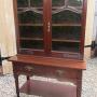 Antique Art Nouveau Mahogany Display Cabinet 