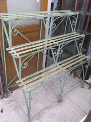 Antique Florist Shop Display Shelves