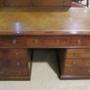 Antique Georgian Mahogany Pedestal Writing Desk