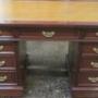 Antique James Shoolbred Mahogany Pedestal Desk 