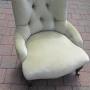Antique Victorian Deep Buttoned Nursing Chair