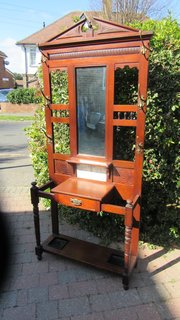 Antique Victorian Mahogany Hall Stand 