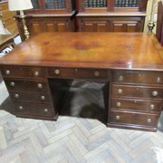 Antique Victorian Mahogany Partners Desk