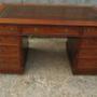 Antique Victorian Pedestal Writing Desk 