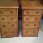 Pair of Antique Mahogany Bedside Chests 