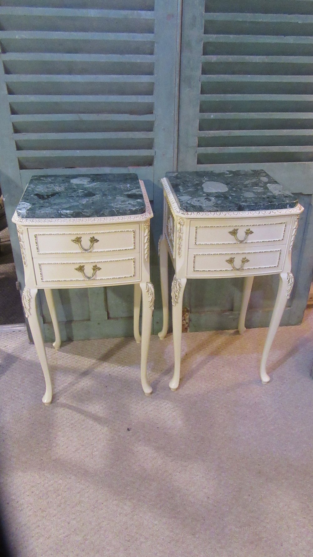 Antiques Atlas Pair Of Vintage Painted Bedside Chests