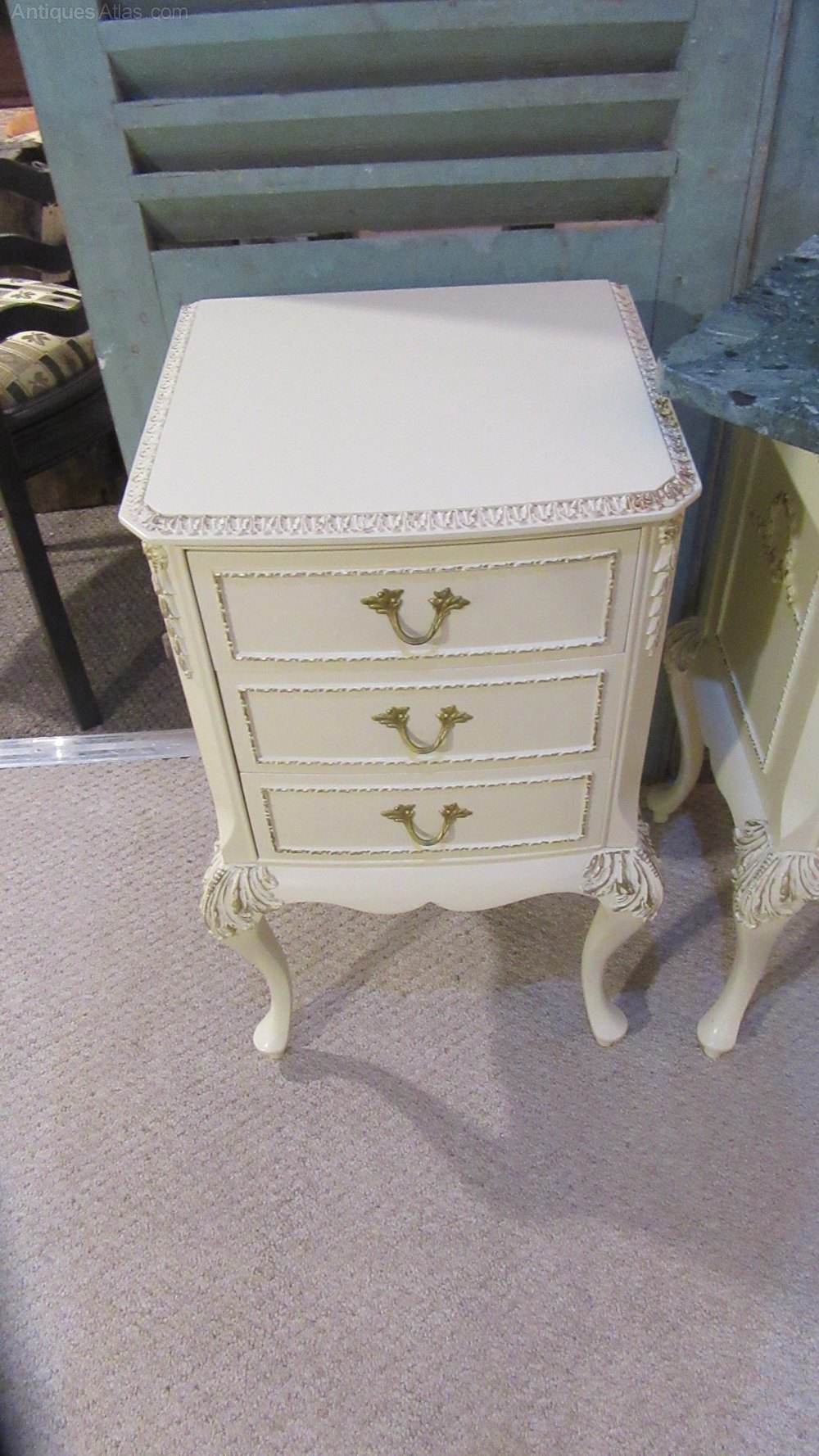 Antiques Atlas Pair Of Vintage Painted Bedside Chests