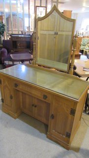 Vintage Limed Oak Old Charm Dressing Table 