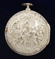Pair Case English Verge Repousse Hallmark 1792