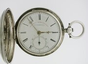 Rare Engraved Silver RJ Todd Pocket Watch 1857