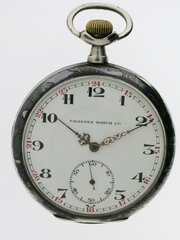 Silver 0.800 Tavannes Niello Circa 1920