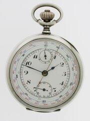 Silver 0.900 Four Colour Chronograph P/W C.1928 