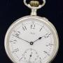 Silver Halda Swedish Open Face  Pocket Watch 1900 