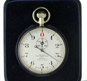 Venner Stopwatch NOS Steel Pocket Watch Swiss 1930